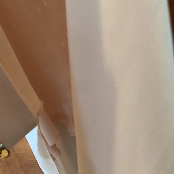 NWOT Haute Hippie silk sundress with lace up detail on front 3/4 lined szL nude - Picture 4 of 4